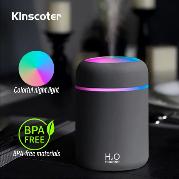 Air Humidifier Portable Mini USB Aroma Diffuser With Cool Mist For Bedroom Home